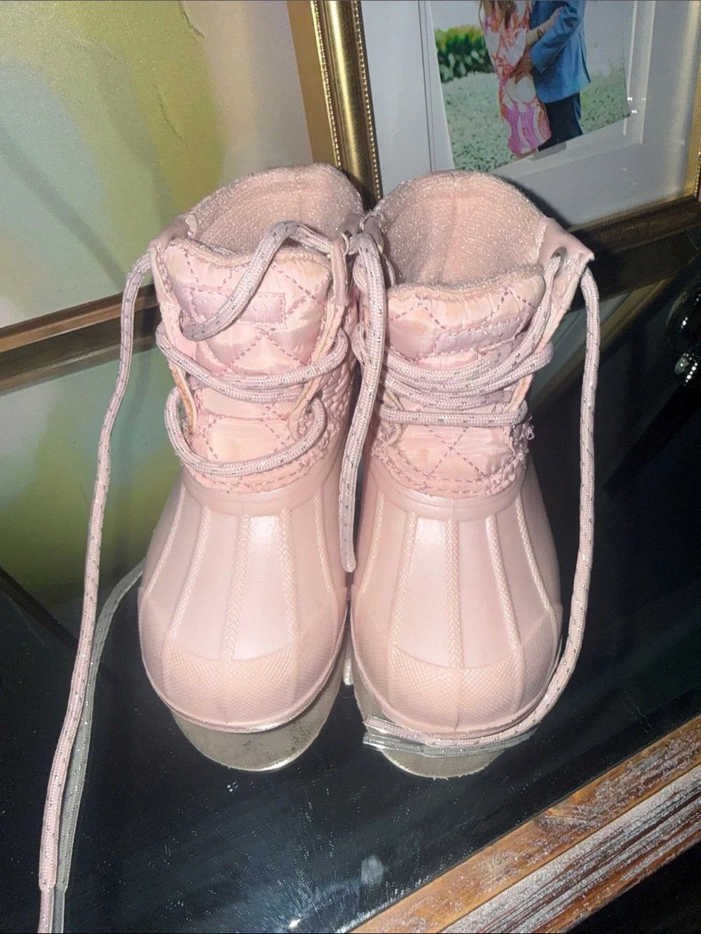 Sperry girls Pink Winter Snow Boots size 9